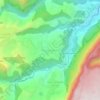 Mappa topografica Mare à Citrons, altitudine, rilievo