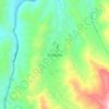 Mappa topografica Chinácota, altitudine, rilievo