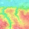 Mappa topografica L'Archaude, altitudine, rilievo