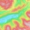 Mappa topografica Les Blanches Roches, altitudine, rilievo