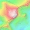 Mappa topografica Pan de Azucar, altitudine, rilievo