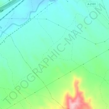 Mappa topografica La Vicaría, altitudine, rilievo