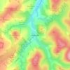 Mappa topografica Hownam, altitudine, rilievo