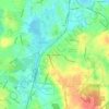 Mappa topografica Braintree Highlands, altitudine, rilievo