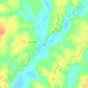 Mappa topografica Saxe, altitudine, rilievo