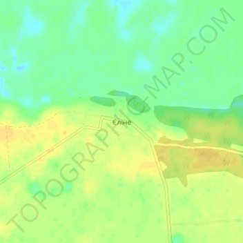 Mappa topografica Елино, altitudine, rilievo
