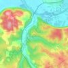 Mappa topografica Travail, altitudine, rilievo