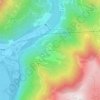 Mappa topografica Sardonne, altitudine, rilievo