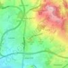Mappa topografica Marlbrook, altitudine, rilievo