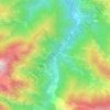 Mappa topografica Bossea, altitudine, rilievo