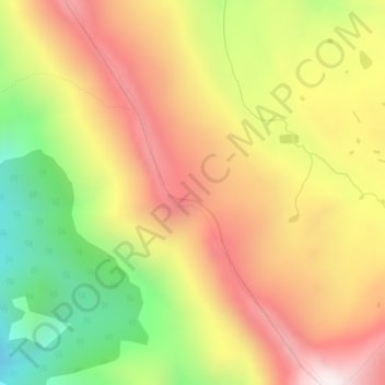 Mappa topografica Protection Mountain, altitudine, rilievo