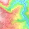 Mappa topografica O Campelo, altitudine, rilievo
