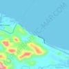 Mappa topografica Angeles, altitudine, rilievo