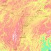 Mappa topografica 砚山县, altitudine, rilievo
