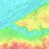 Mappa topografica La Mothe, altitudine, rilievo