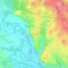 Mappa topografica Pech de la Galinière, altitudine, rilievo