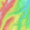 Mappa topografica Les Fogès, altitudine, rilievo