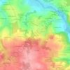 Mappa topografica Le Val au Curé, altitudine, rilievo