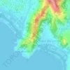 Mappa topografica Morro da Queimada, altitudine, rilievo