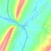 Mappa topografica Crystal Spring, altitudine, rilievo