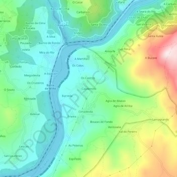 Mappa topografica Casdemiro, altitudine, rilievo
