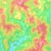Mappa topografica Pézin, altitudine, rilievo