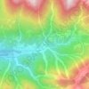 Mappa topografica Gleris, altitudine, rilievo