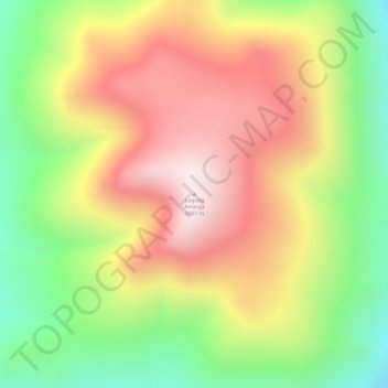 Mappa topografica Laguna Amarga, altitudine, rilievo