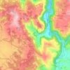 Mappa topografica Le Lac, altitudine, rilievo