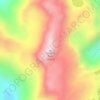 Mappa topografica Cerro El Toro, altitudine, rilievo