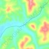Mappa topografica Dryfork, altitudine, rilievo