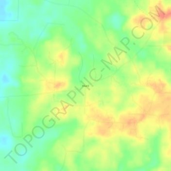 Mappa topografica Hunt, altitudine, rilievo