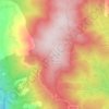 Mappa topografica Monte Pecoraro, altitudine, rilievo