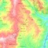 Mappa topografica Sagada, altitudine, rilievo
