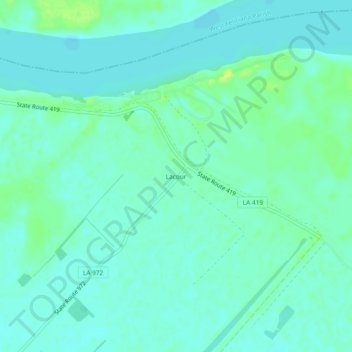 Mappa topografica Lacour, altitudine, rilievo
