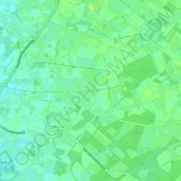 Mappa topografica IJzevoorde, altitudine, rilievo