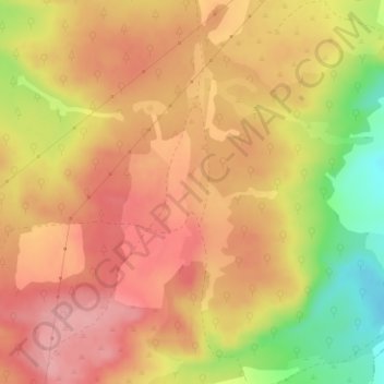 Mappa topografica Los Matorrales, altitudine, rilievo