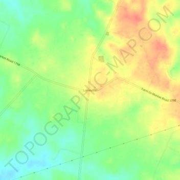 Mappa topografica Laneville, altitudine, rilievo