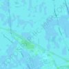 Mappa topografica Paddepoel, altitudine, rilievo