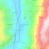 Mappa topografica Huertos Uzhupud, altitudine, rilievo