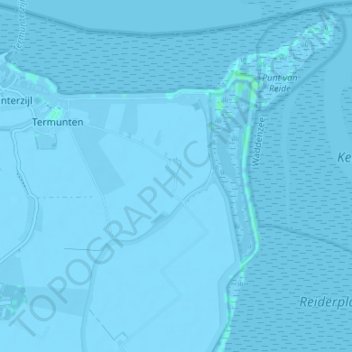 Mappa topografica Dallingeweer, altitudine, rilievo