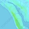 Mappa topografica Lotissement Les Sables d'Or, altitudine, rilievo