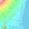 Mappa topografica San Joaquin, altitudine, rilievo