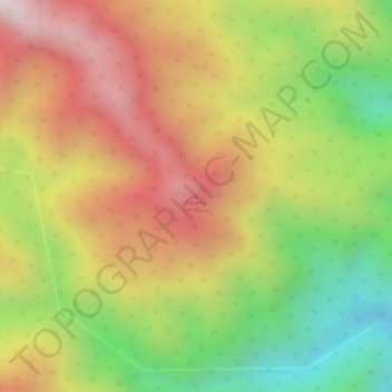 Mappa topografica Paramo Del Buey, altitudine, rilievo