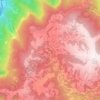Mappa topografica Lepre, altitudine, rilievo