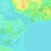 Mappa topografica Harbor Shores, altitudine, rilievo
