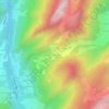 Mappa topografica Les Grands Prés, altitudine, rilievo
