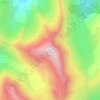 Mappa topografica Le Cimet, altitudine, rilievo