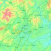 Mappa topografica 遵义市, altitudine, rilievo