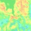 Mappa topografica Gull Lake, altitudine, rilievo